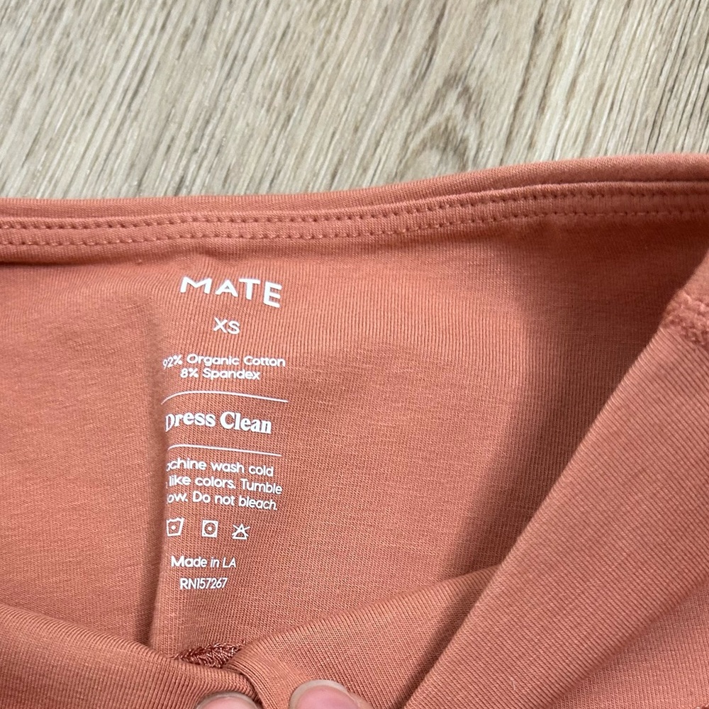 NWT MATE The Label Bundle of 2 Organic Stretch Biker Short in Rose Size XS - Picture 7 of 7